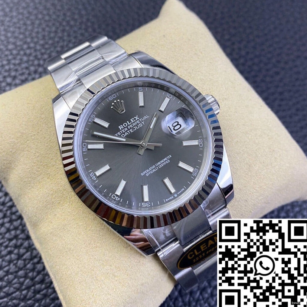 Clean Factory M126334-0013 Dial Rolex Datejust Grey 0719